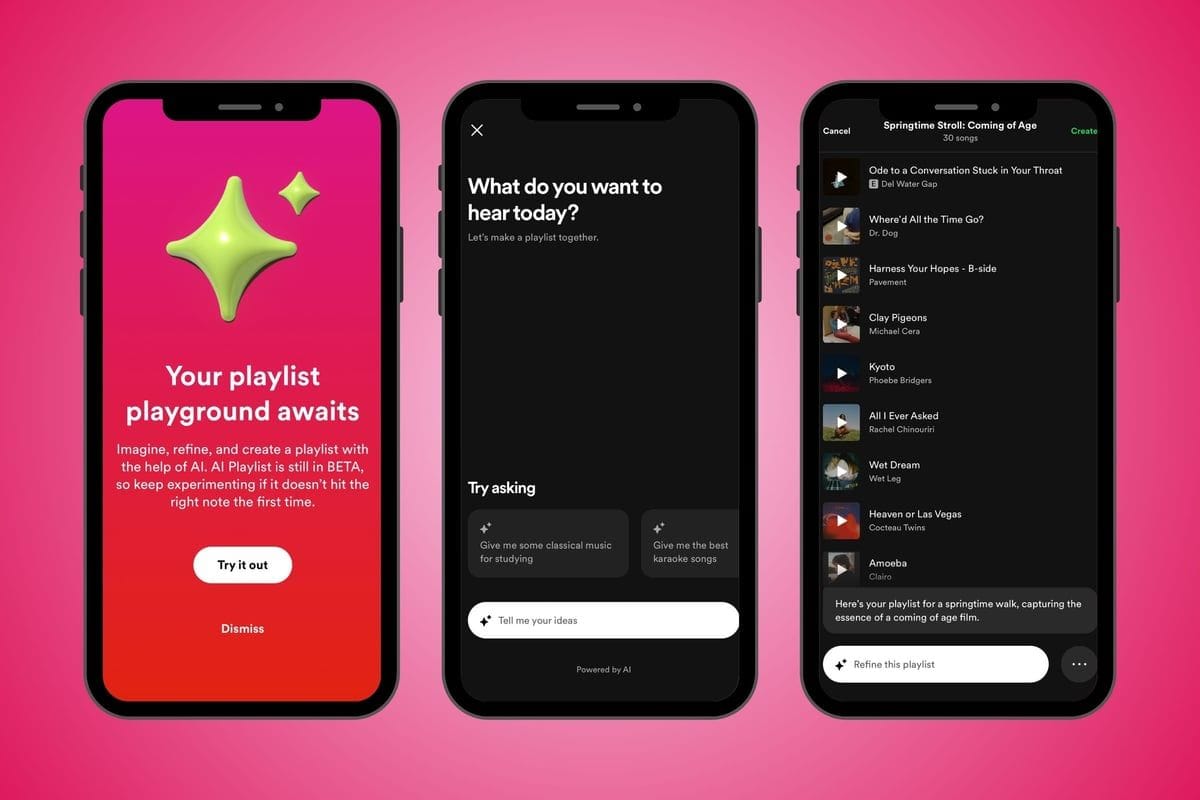 Spotify AI Playlist - tạo playlist từ bất kỳ ý tưởng nào